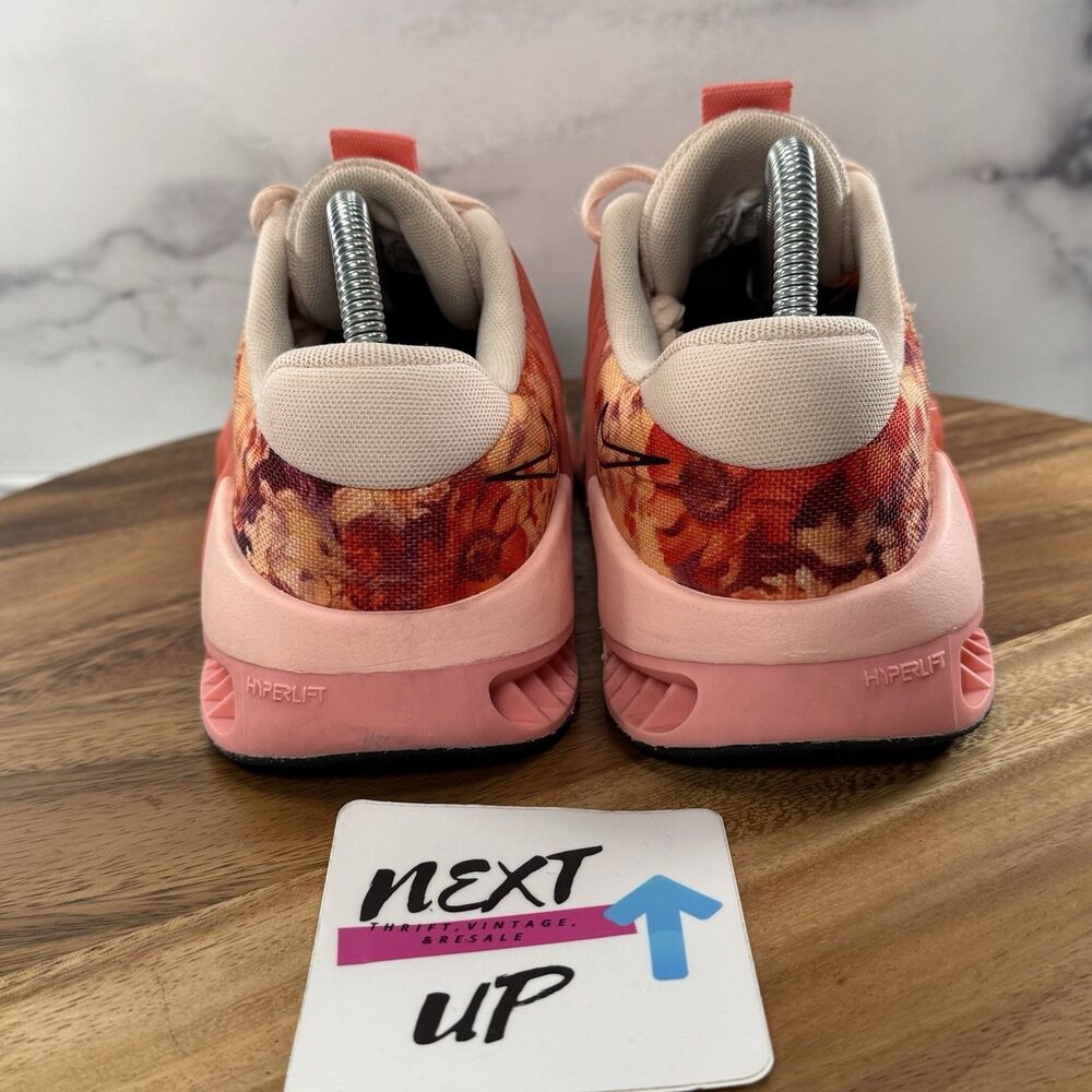 Womens 9-Nike Metcon 9 Amp Washed Coral Magic Ember Pink Tint Black HJ6210-600 - Picture 4 of 9